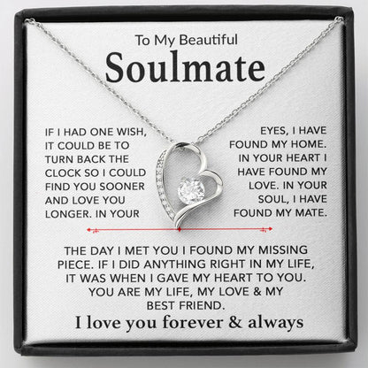 To My Soulmate Necklace, Gift For Soulmate, Anniversary Gift, Birthday Gift 29_9