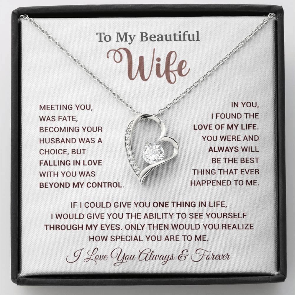 To My Wife Necklace, Wife Gift From Husband, Wife Husband Necklace, Christmas Gift 20_9