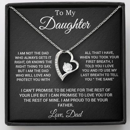 To My Daughter Gifts From Dad Hearts Necklace Father To Daughter Birthday Gift 3_3