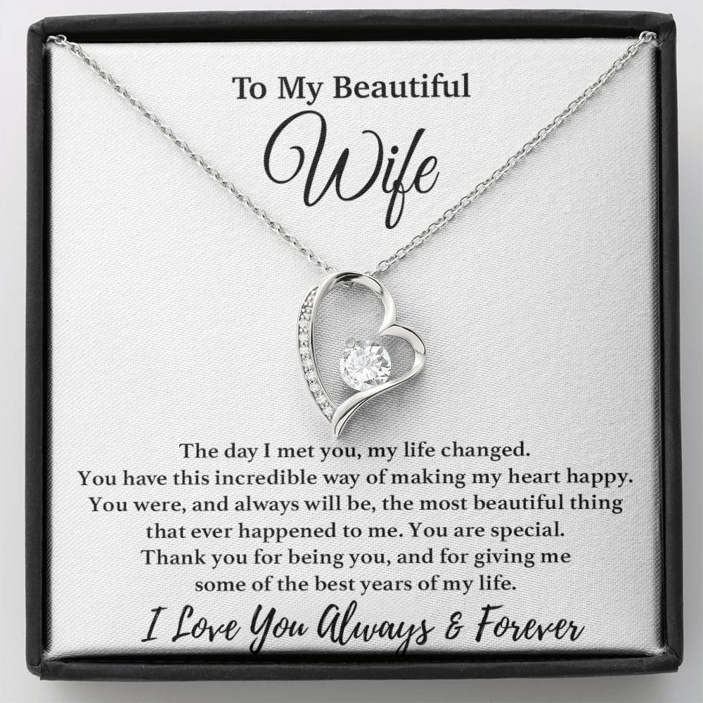 To My Wife Necklace, Gift From Husband, Anniversary Jewelry Gifts Wife 1_10
