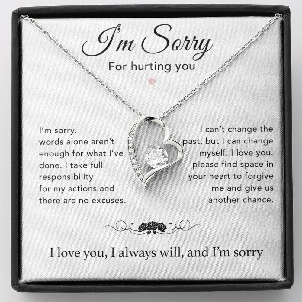 I'm Sorry Necklace Gifts, Apology Gifts For Her, Forgiveness Gift, Wife Gift 7_12