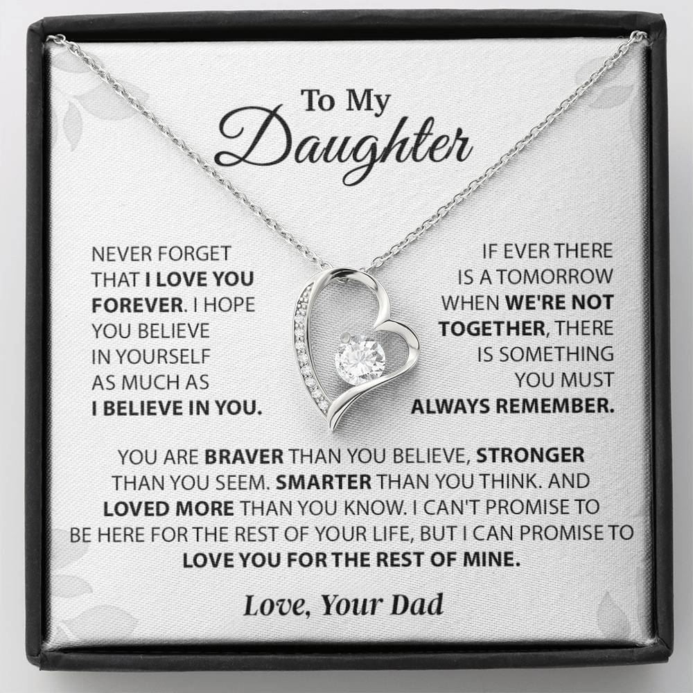 To My Daughter Necklace, Daughter Father Necklace, Daughter Gift From Dad 14_11