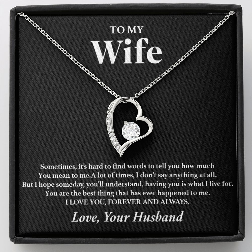 To My Wife Necklace, Gift For Wife, Anniversary Gift For Wife, Necklace For Wife