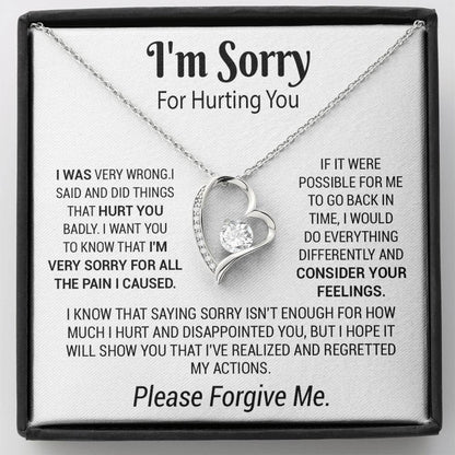 I'm Sorry Necklace Gifts, Apology Gifts For Her, Forgiveness Gift, Wife Gift 5_12