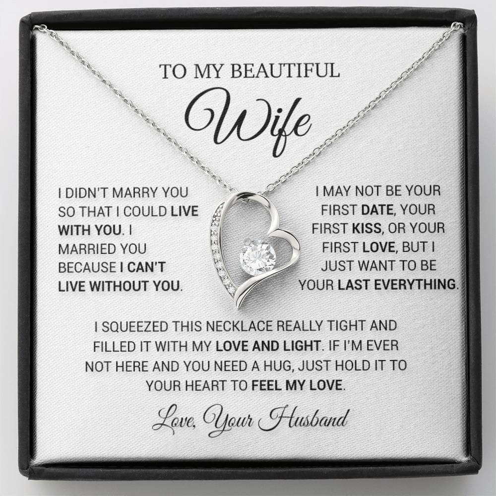 To My Wife Necklace, Wife Christmas Gift, Gift For Her, Christmas Gift