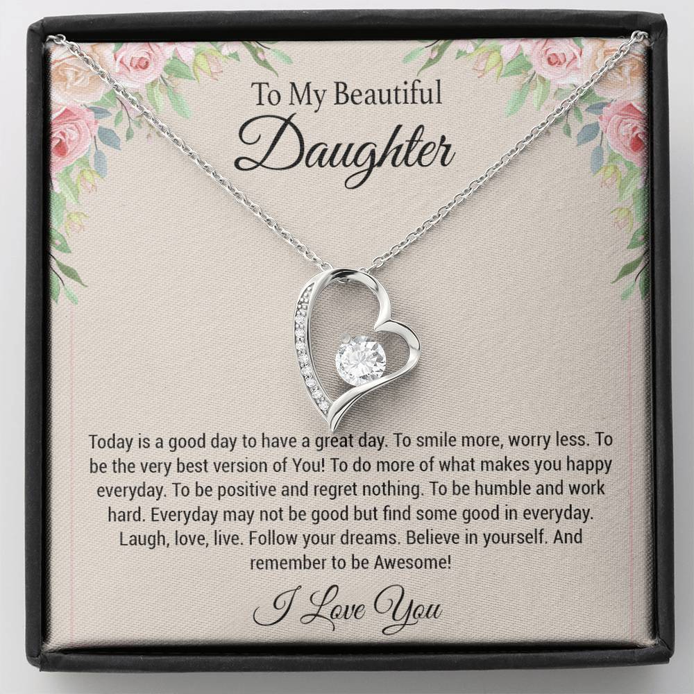 To My Daughter Necklace, Daughter Gift, Daughter Gift From Mom
