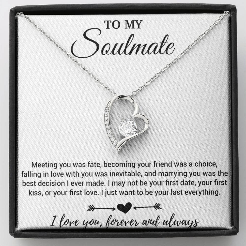 To My Soulmate Necklace, Soulmate Gift, Soulmate Jewelry Anniversary 29_3