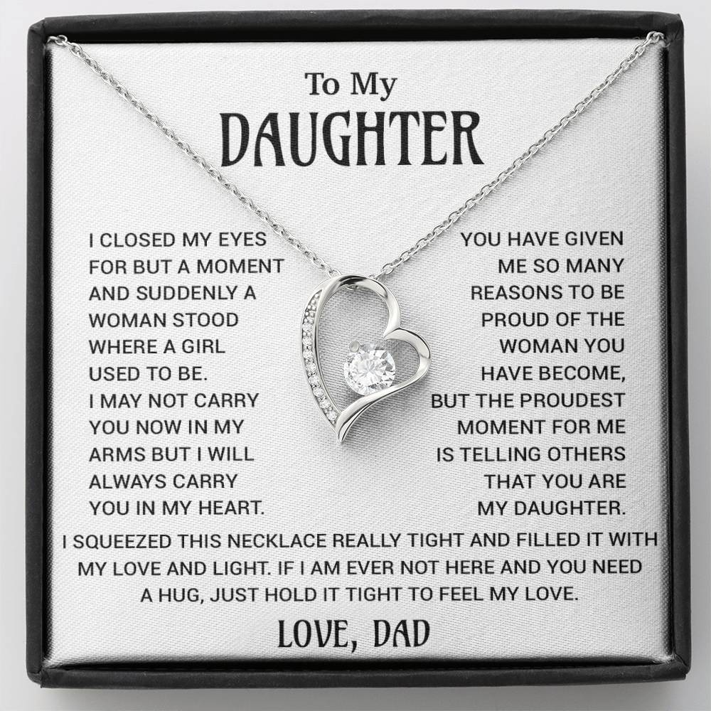 To My Daughter Necklace, Gift for Daughter from Dad, Daughter Father Necklace 18_10