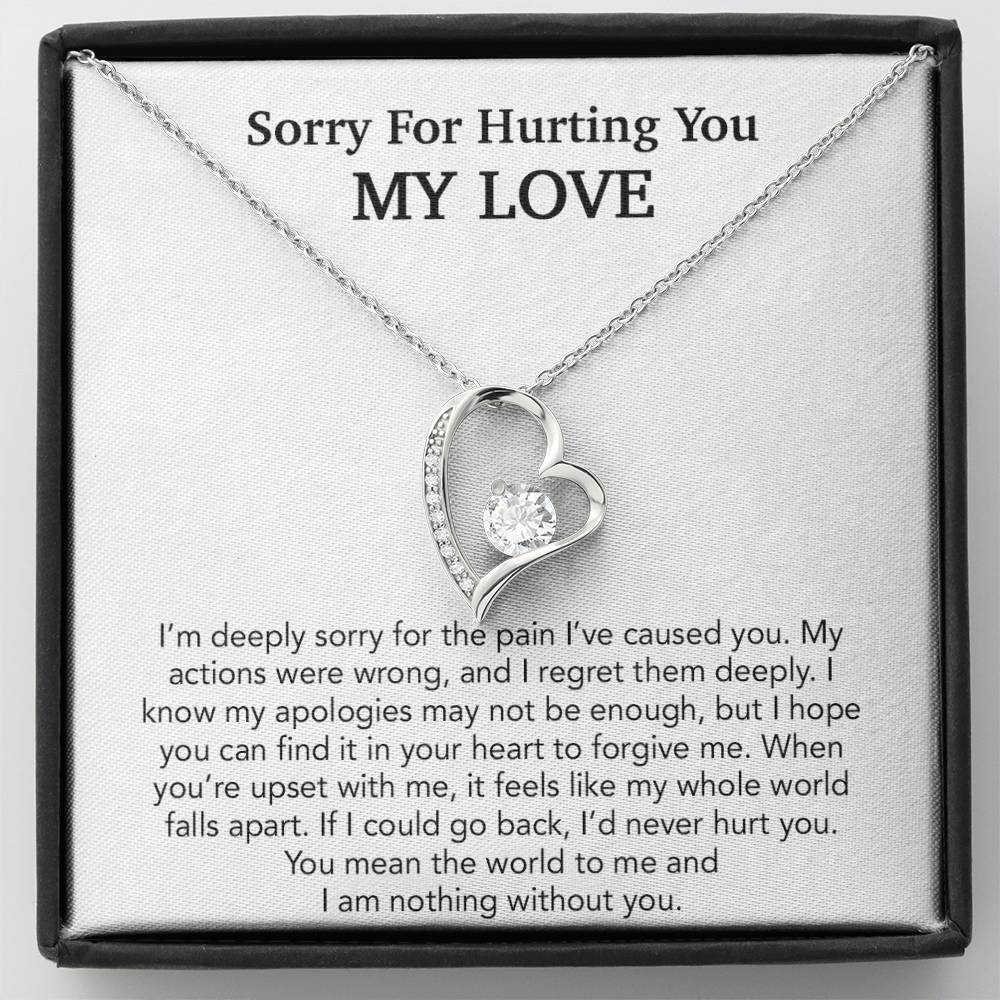 I'm Sorry Necklace Gift, Apology Gift For Her, Forgiveness Gift 29_10