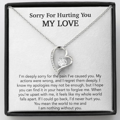 I'm Sorry Necklace Gift, Apology Gift For Her, Forgiveness Gift 29_10