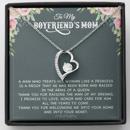 To My Boyfriend's Mom Gift, Boyfriend's Mom Necklace Pendant, Boyfriend's Mom Birthday