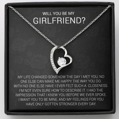 Girlfriend Proposal Necklace, Girlfriend Proposal Gift, Be My Girlfriend Gift, Future Girlfriend Necklace