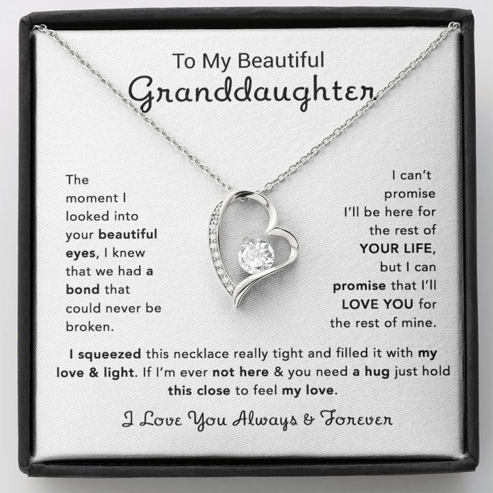 To My Granddaughter Necklace, Birthday Gift For Granddaughter, Birthday Gifts 13_12