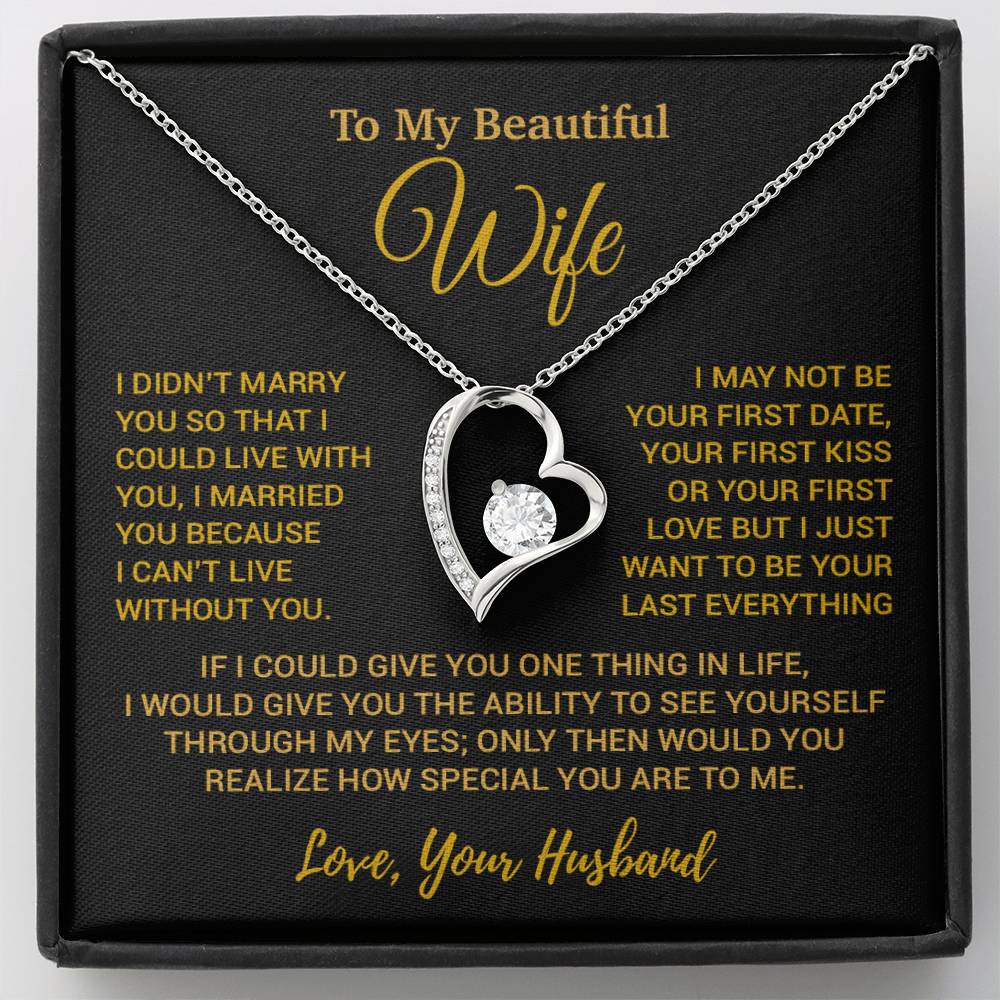 To My Wife Necklace, Christmas Gifts For Women, Anniversary Gift For Wife 3_8