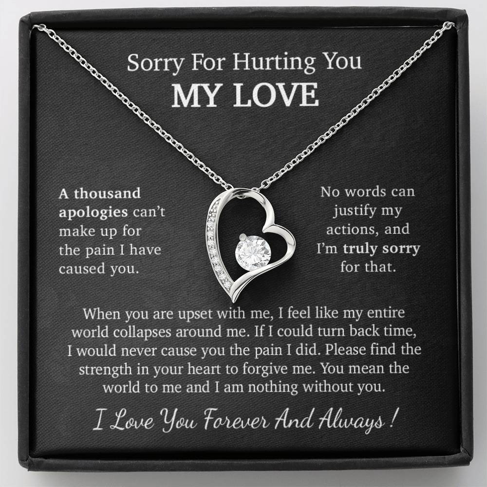 I'm Sorry Necklace Gift, Apology Gift For Her, Forgiveness Gift
