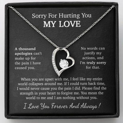 I'm Sorry Necklace Gift, Apology Gift For Her, Forgiveness Gift