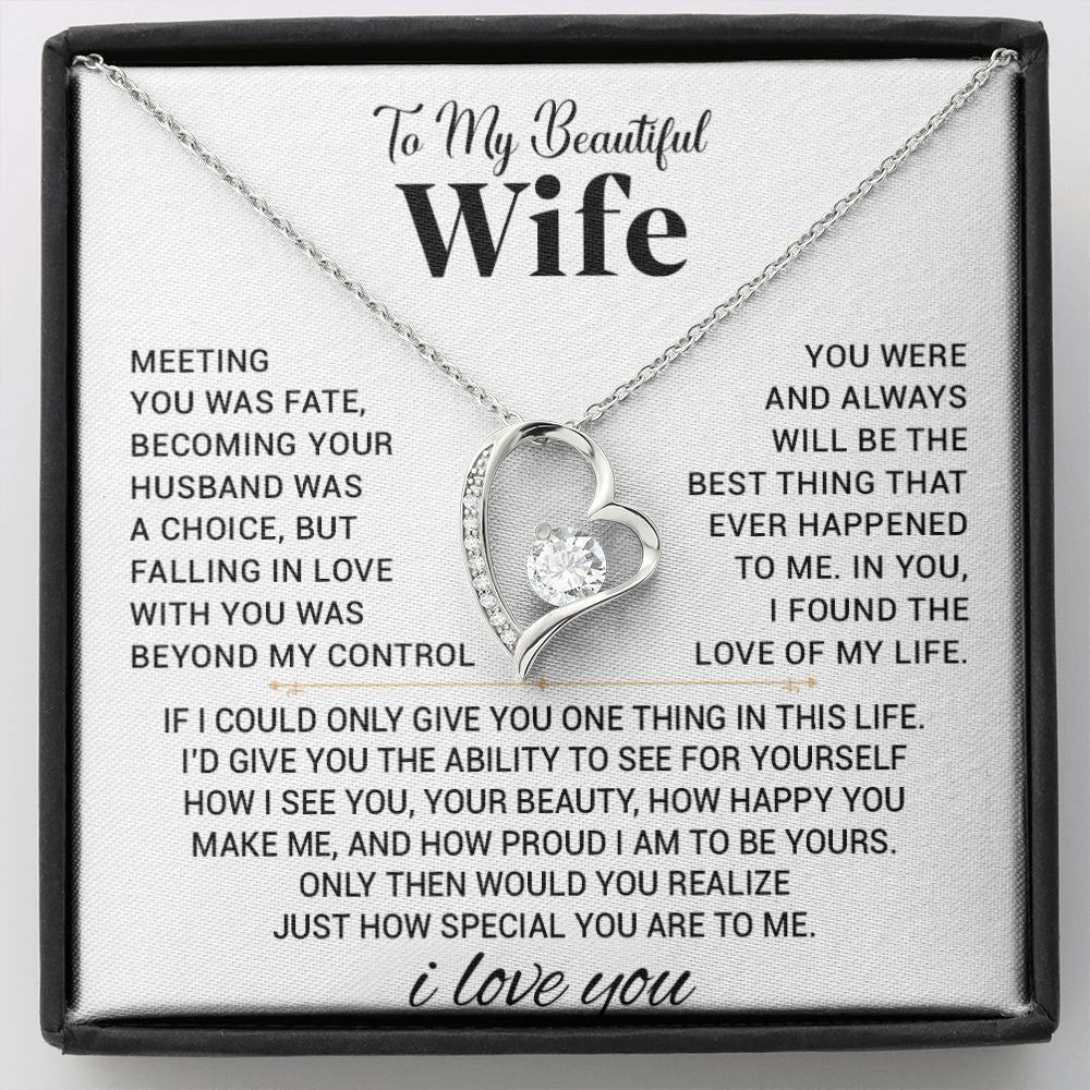 To My Wife Necklace, Anniversary Gift For Wife, Wife Birthday, Gift For Wife 555