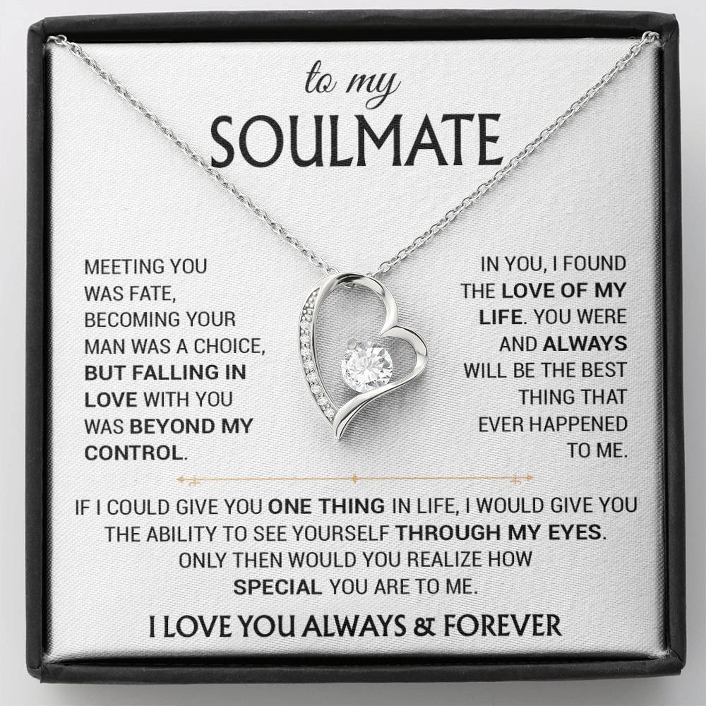 To My Soulmate Necklace, Soulmate Gift, Gift For Girlfriend, Christmas Gift 11_12