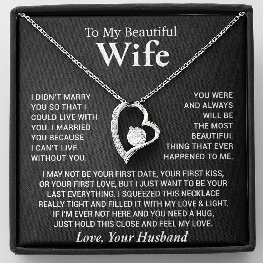 To My Wife Necklace, Anniversary Gift For Wife, Wife Birthday, Gift For Wife99