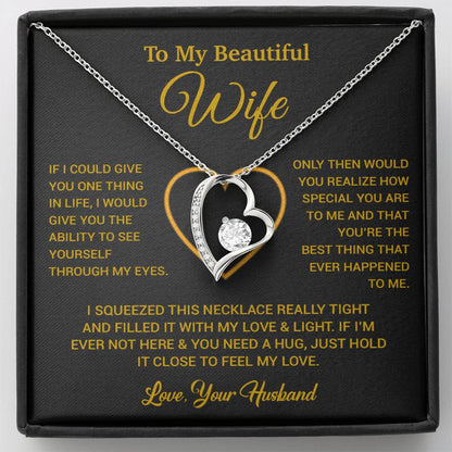 To My Wife Necklace, Gift For Wife, Anniversary Gift For Wife, Necklace For Wife 26_5_Gold