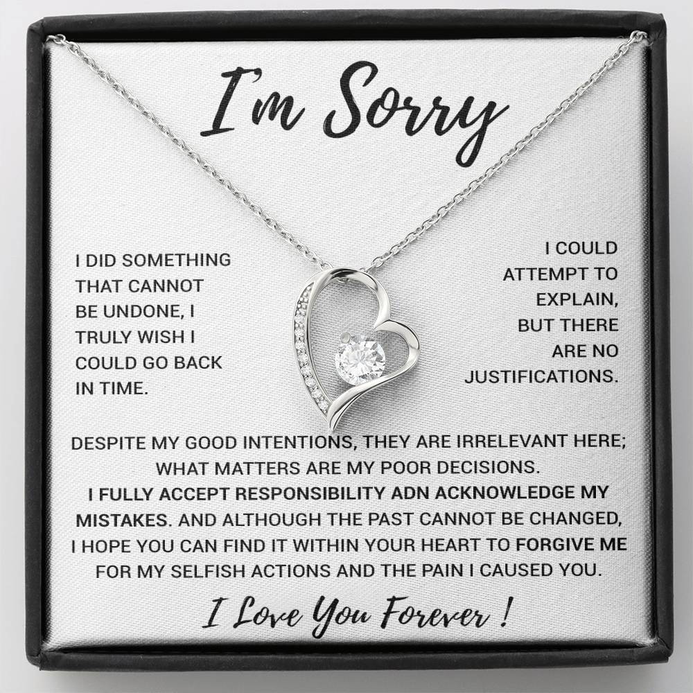I'm Sorry Gift Apology Gift Necklace For Her, Wife, Girlfriend, Friend, Forgive 2_12
