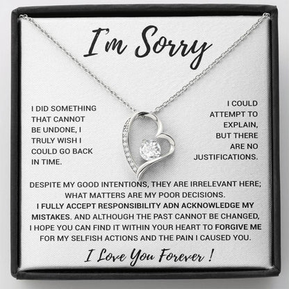 I'm Sorry Gift Apology Gift Necklace For Her, Wife, Girlfriend, Friend, Forgive 2_12