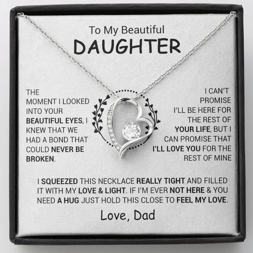 To My Daughter Necklace, Daughter Father Necklace, Daughter Gift From Dad 3_12