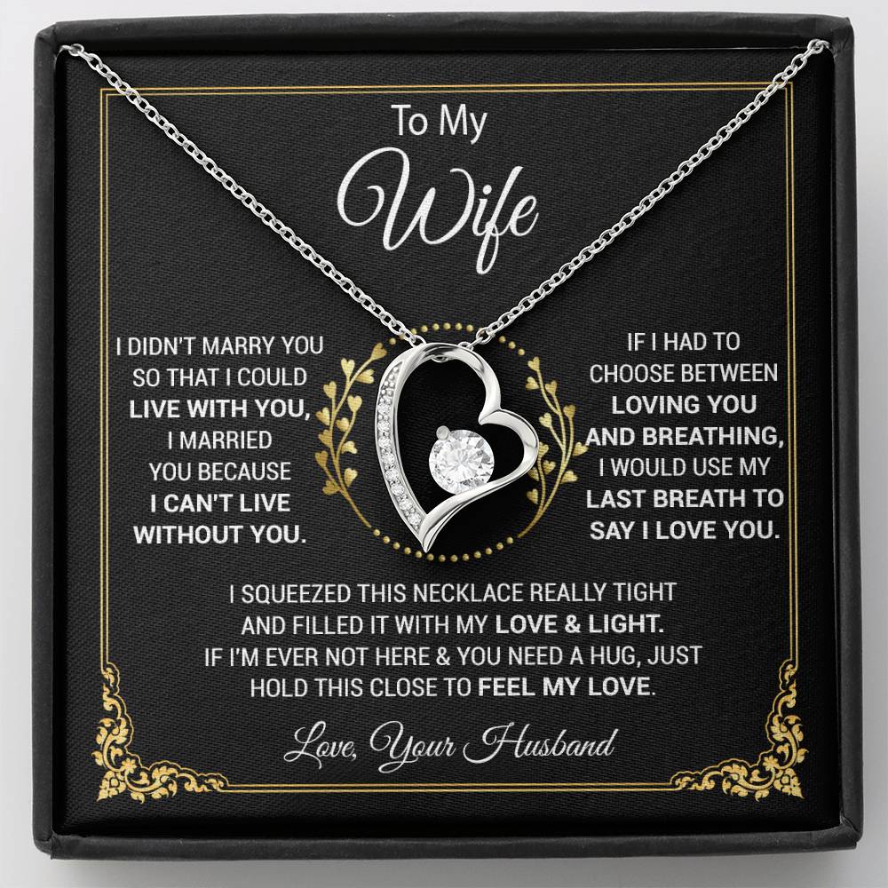 To My Wife Necklace, Wife Gift From Husband, Wife Husband, Christmas Gift
