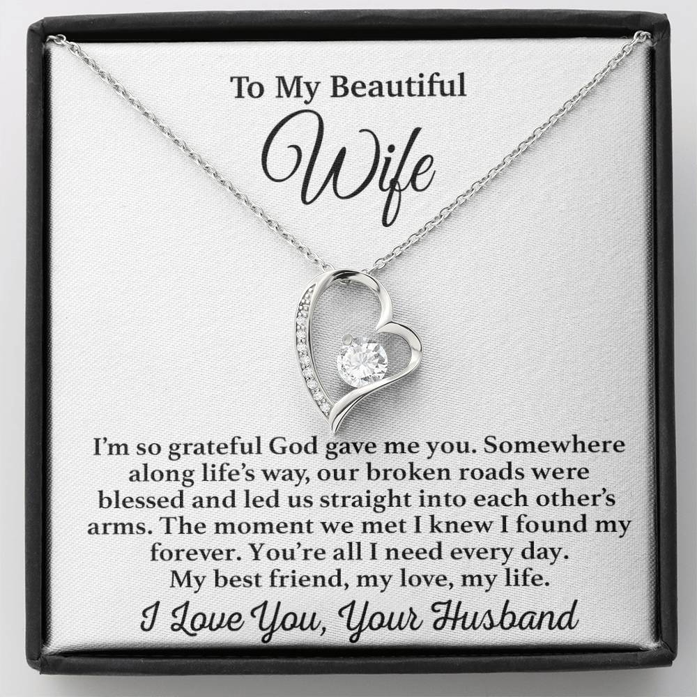 To My Wife Necklace, Gift From Husband, Anniversary Jewelry Gifts Wife 29_3