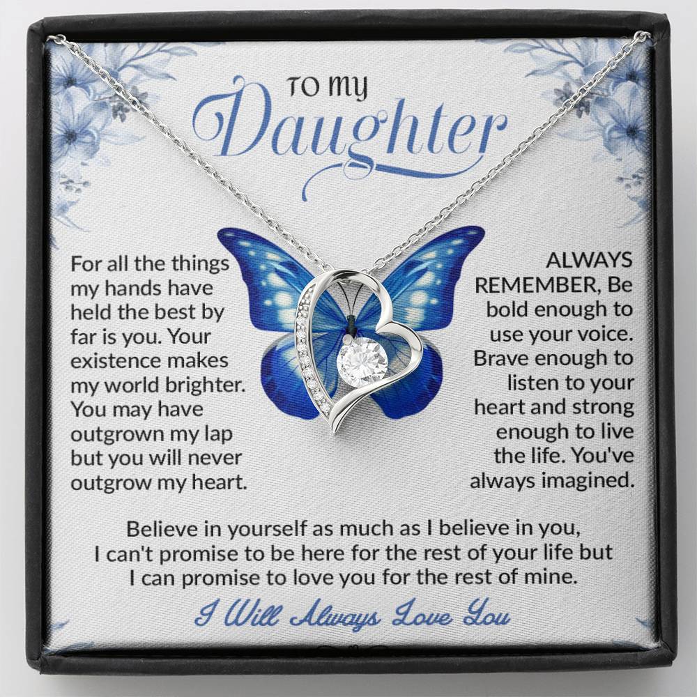 To My Daughter Necklace, Daughter Father Necklace, Daughter Gifts from Dad
