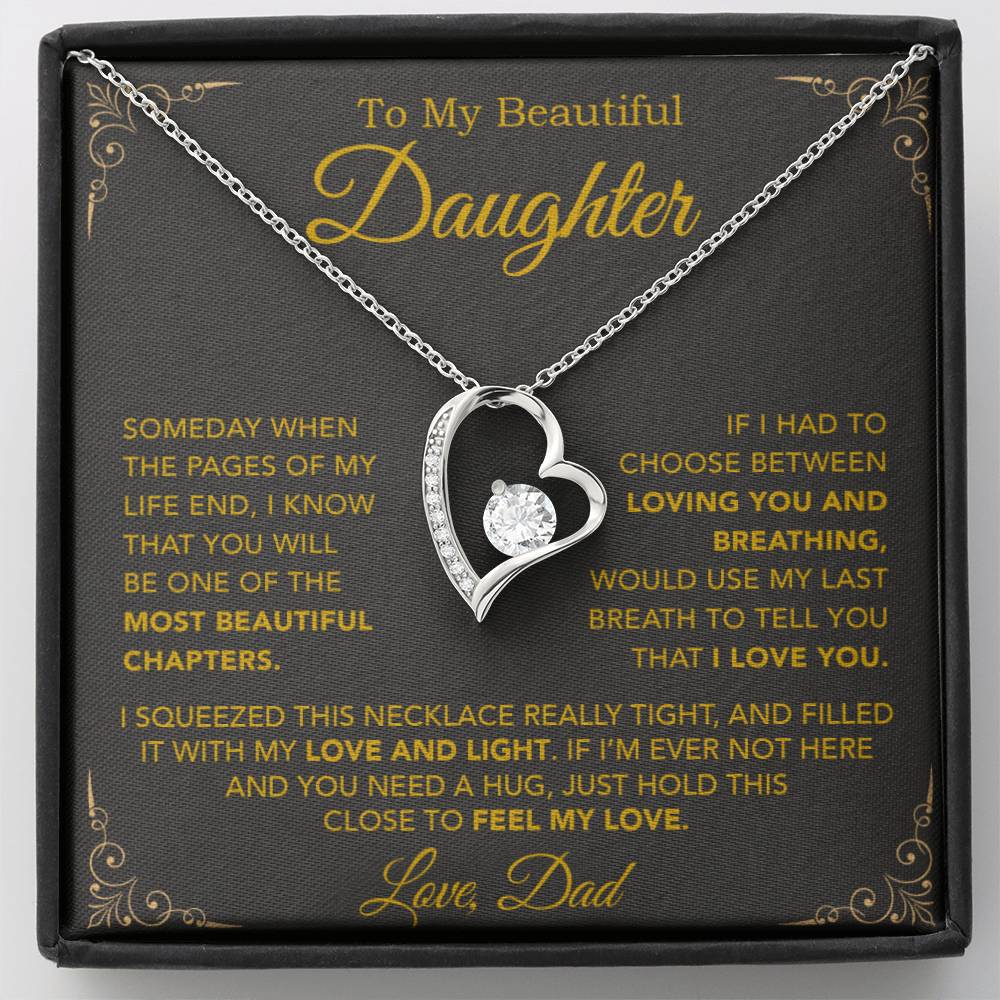 To My Daughter Necklace, Daughter Father Necklace, Daughter Gift From Dad 25_9