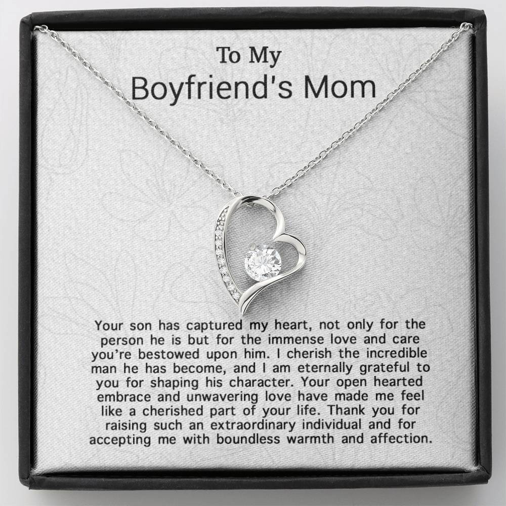 To My Boyfriends Mom Necklace, Gifts For Boyfriends Mom, Boyfriends Mom Gift