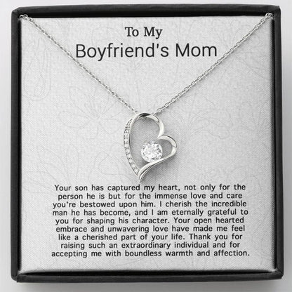 To My Boyfriends Mom Necklace, Gifts For Boyfriends Mom, Boyfriends Mom Gift