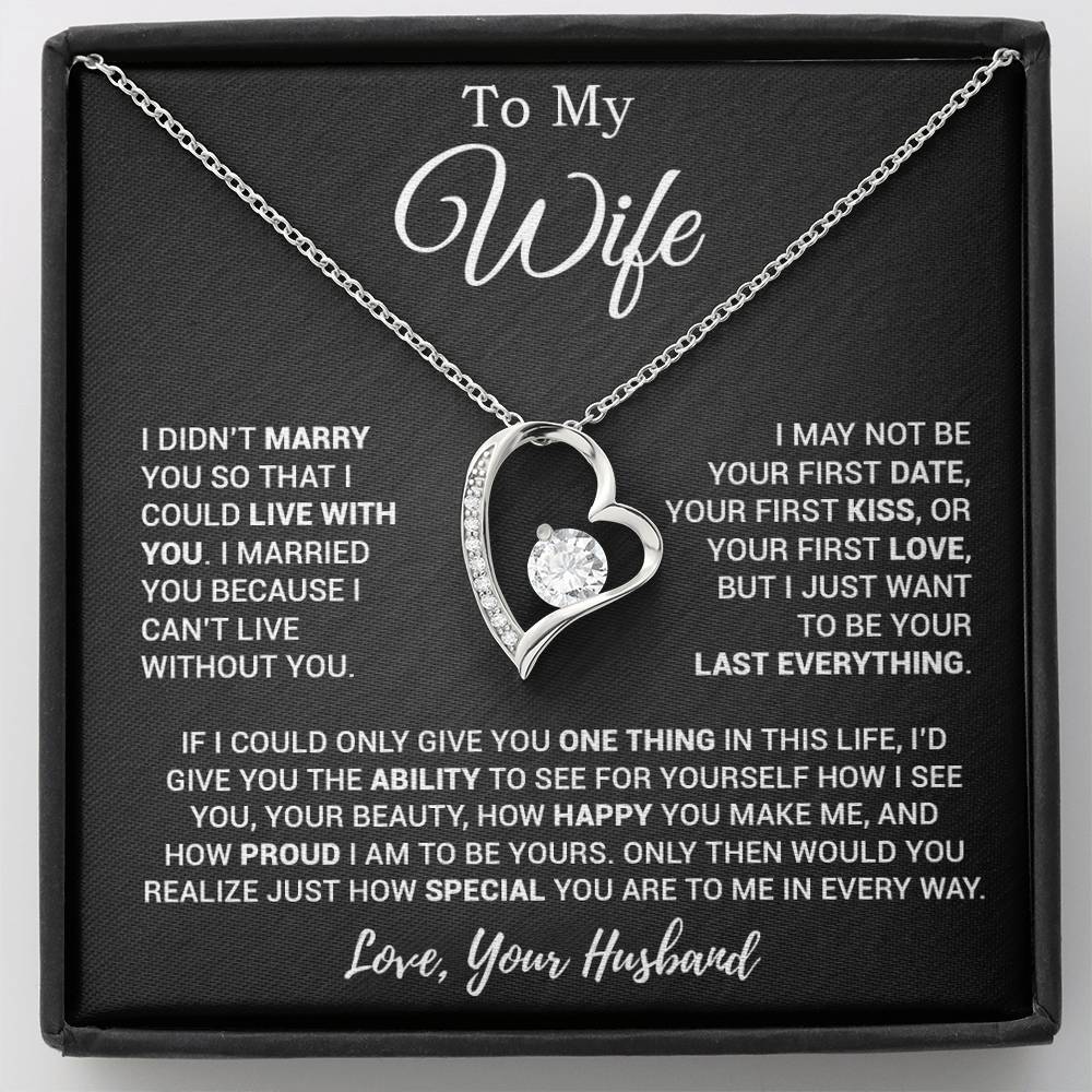 To My Wife Necklace, Gift For Wife, Anniversary Gift For Wife, Necklace For Wife 27_3
