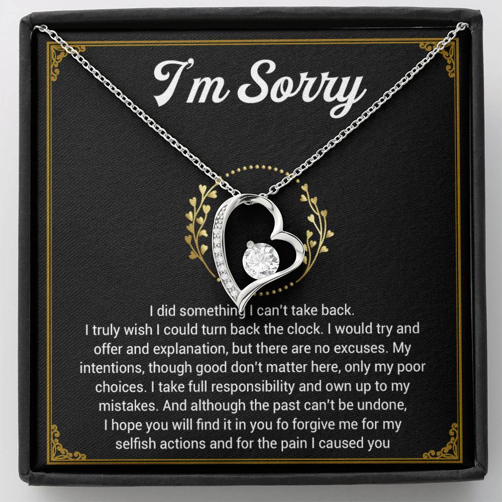 I'm Sorry Necklace Gifts, Apology Gifts For Her, Forgiveness Gift, Wife Gift 1_11
