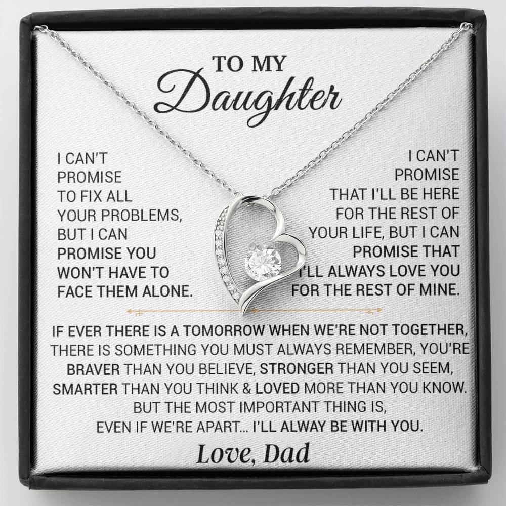 To My Daughter Necklace, Gift for Daughter from Dad,Daughter Father Necklace 9_9
