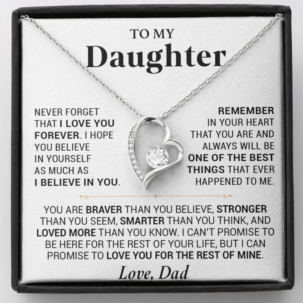 To My Daughter Necklace, Daughter Father Necklace, Daughter Gift From Dad 20_7