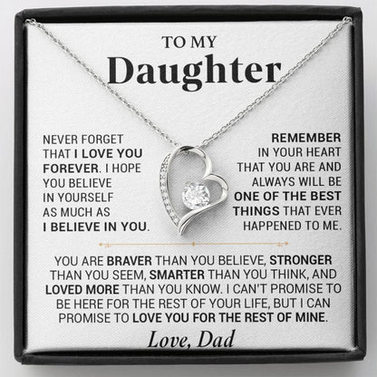 To My Daughter Necklace, Daughter Father Necklace, Daughter Gift From Dad 20_7