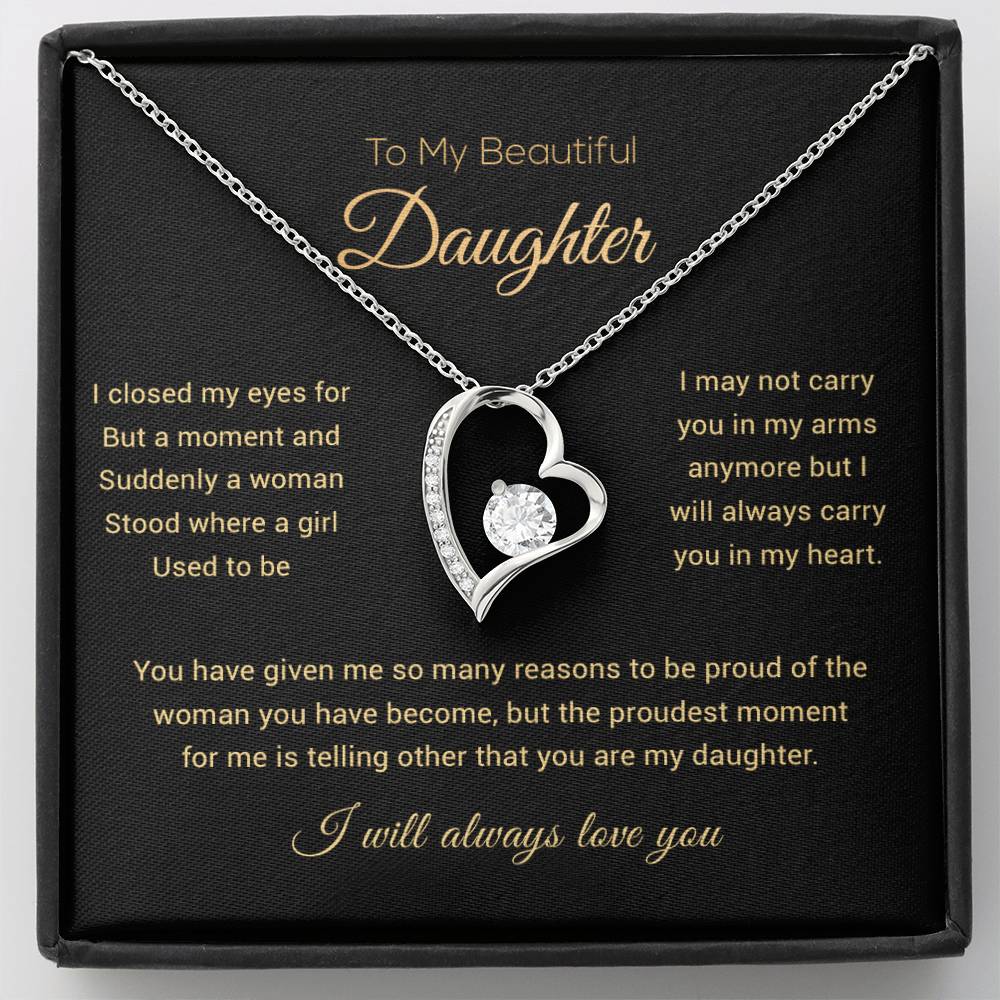 To My Daughter Necklace, Daughter Gift from Dad, Mom, Daughter Birthday Gift, Christmas Gift for Her 29_11