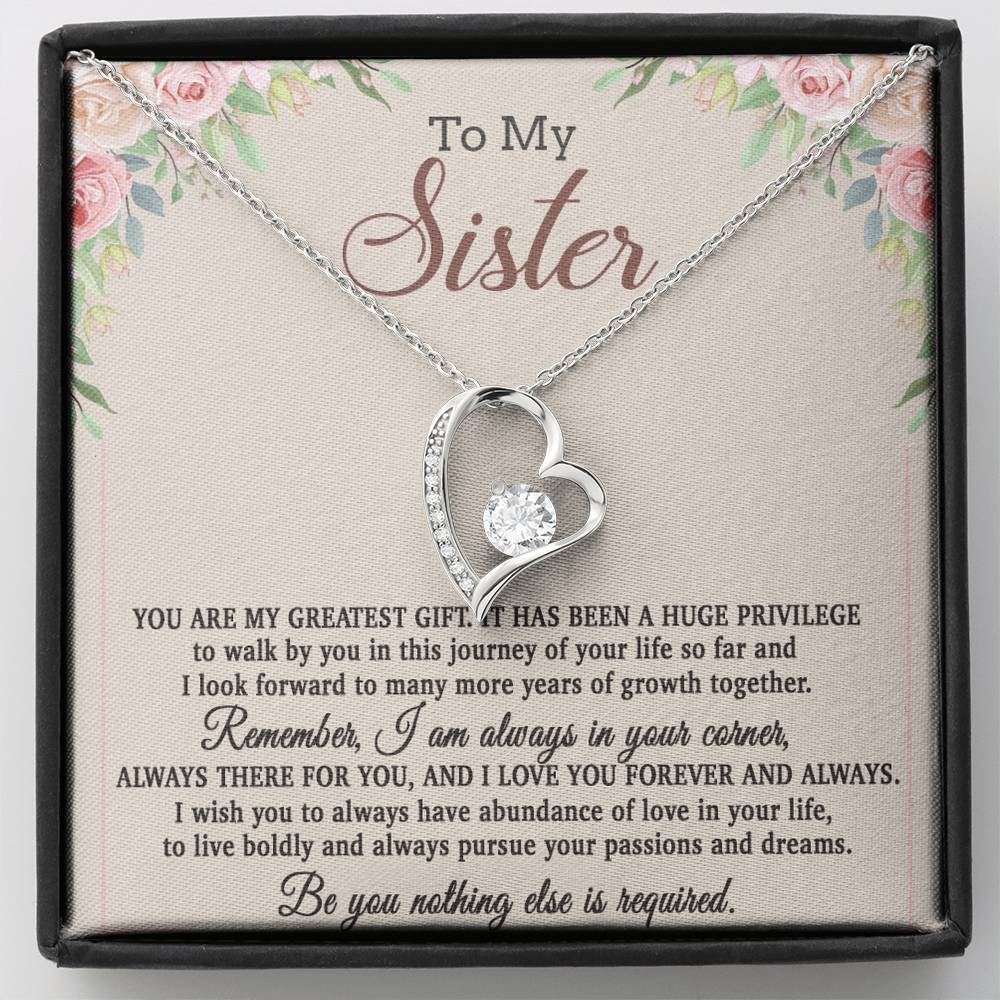 To My Sister Necklace, Brother to Sister, Birthday gift For Sister from Brother 26_8