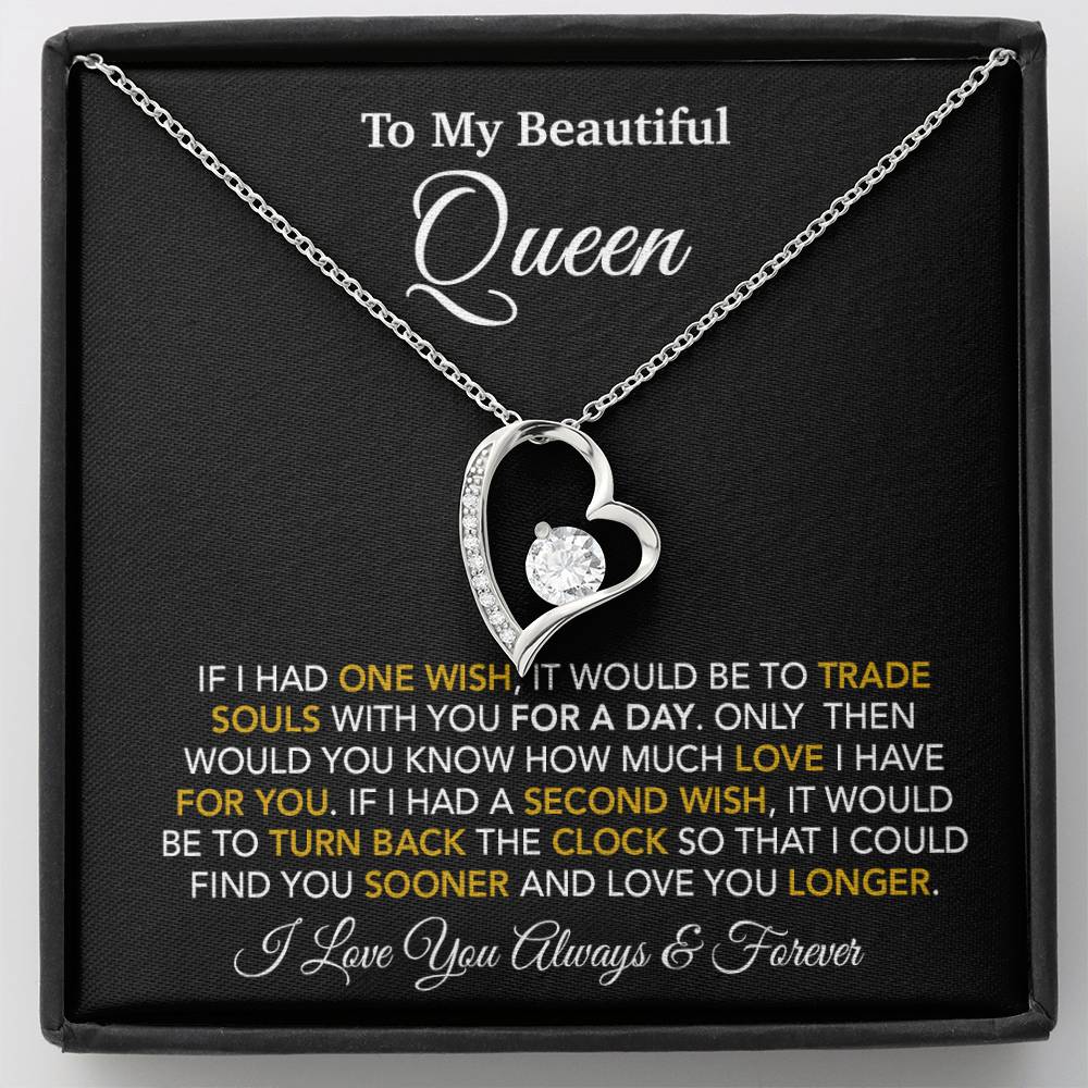 To My Queen Necklace, Anniversary Gift For Wife, Girlfriend Necklace, Birthday Gift For Wife_24_1