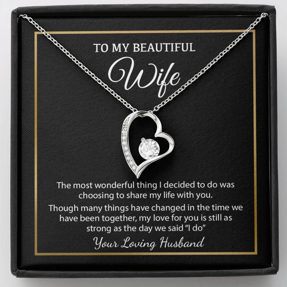 To My Wife Necklace, Christmas Gifts For Women, Anniversary Gift For Wife 4_12_Black