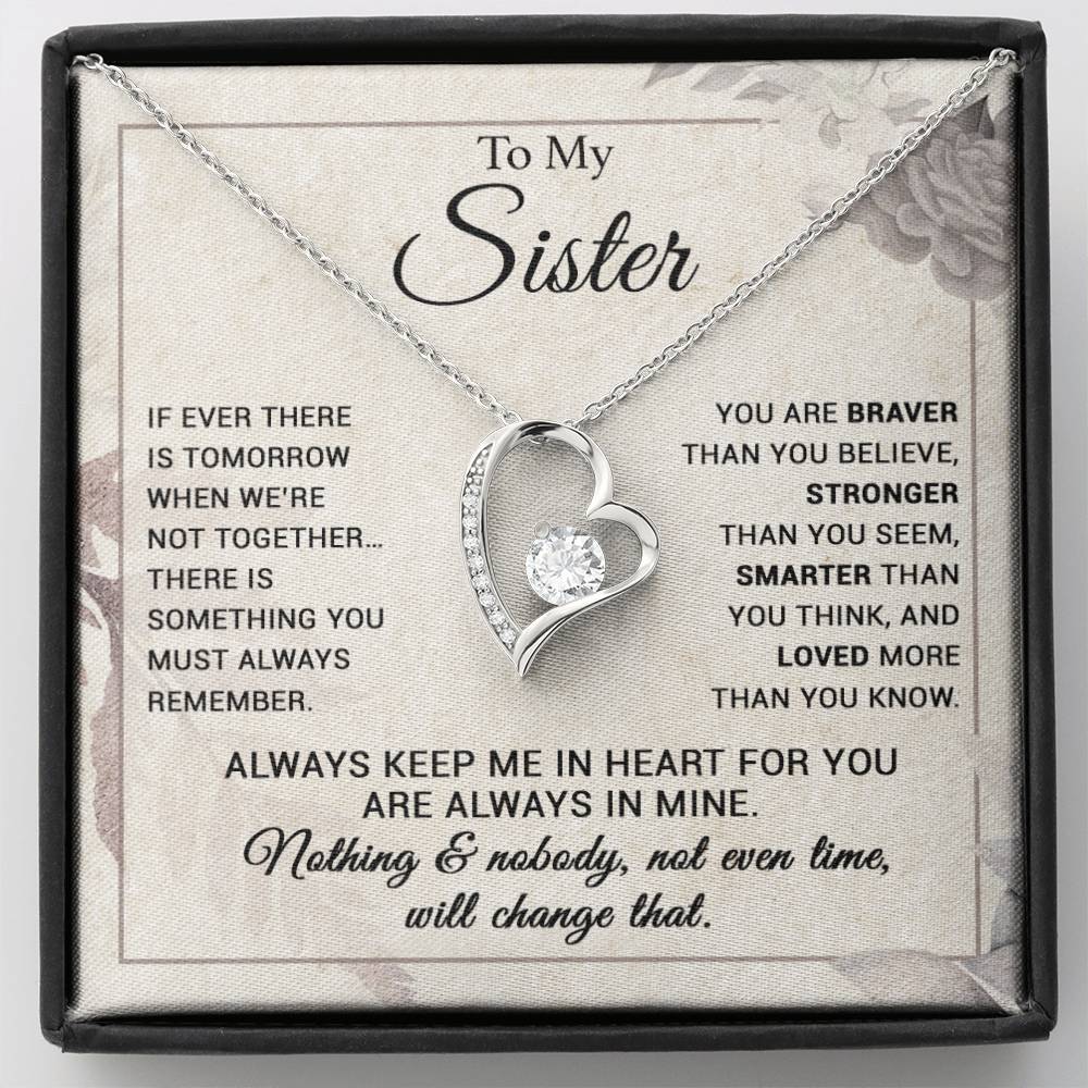 To My Sister Necklace, Brother to Sister, Birthday gift For Sister from Brother 7_9