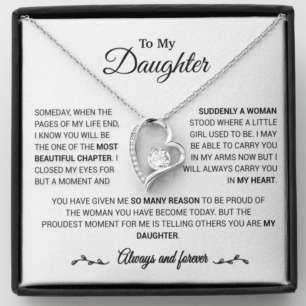 To My Daughter Necklace, Daughter Gift from Mom/Dad, Gift for Daughter Birthday 23_1