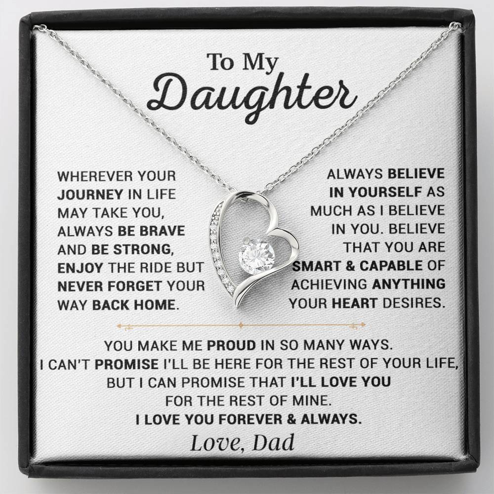 To My Daughter Necklace, Gift for Daughter from Dad, Daughter Father Necklace 12_10