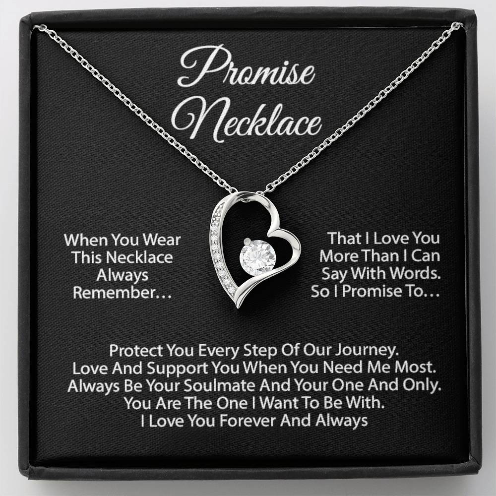 Promise Necklace For Soulmate, Valentine Gift, Birthday Gift, Anniversary Gift