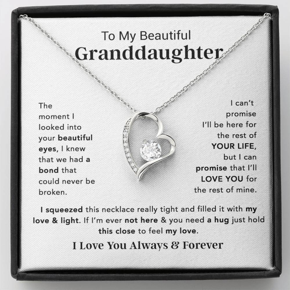 To My Granddaughter Necklace, Birthday Gift For Granddaughter, Birthday Gifts 14_12