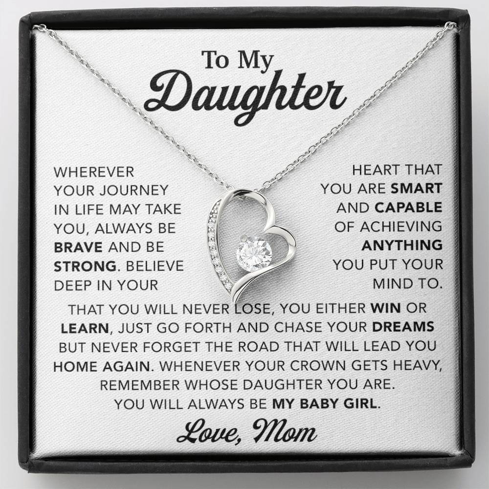 To My Daughter Necklace, Gift for Daughter from Mom, Mother Daughter Necklace 28_10