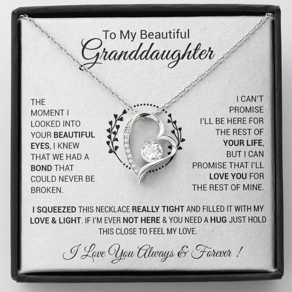 To My Granddaughter Necklace, Granddaughter Gift from Grandpa, Christmas Gift 4_12