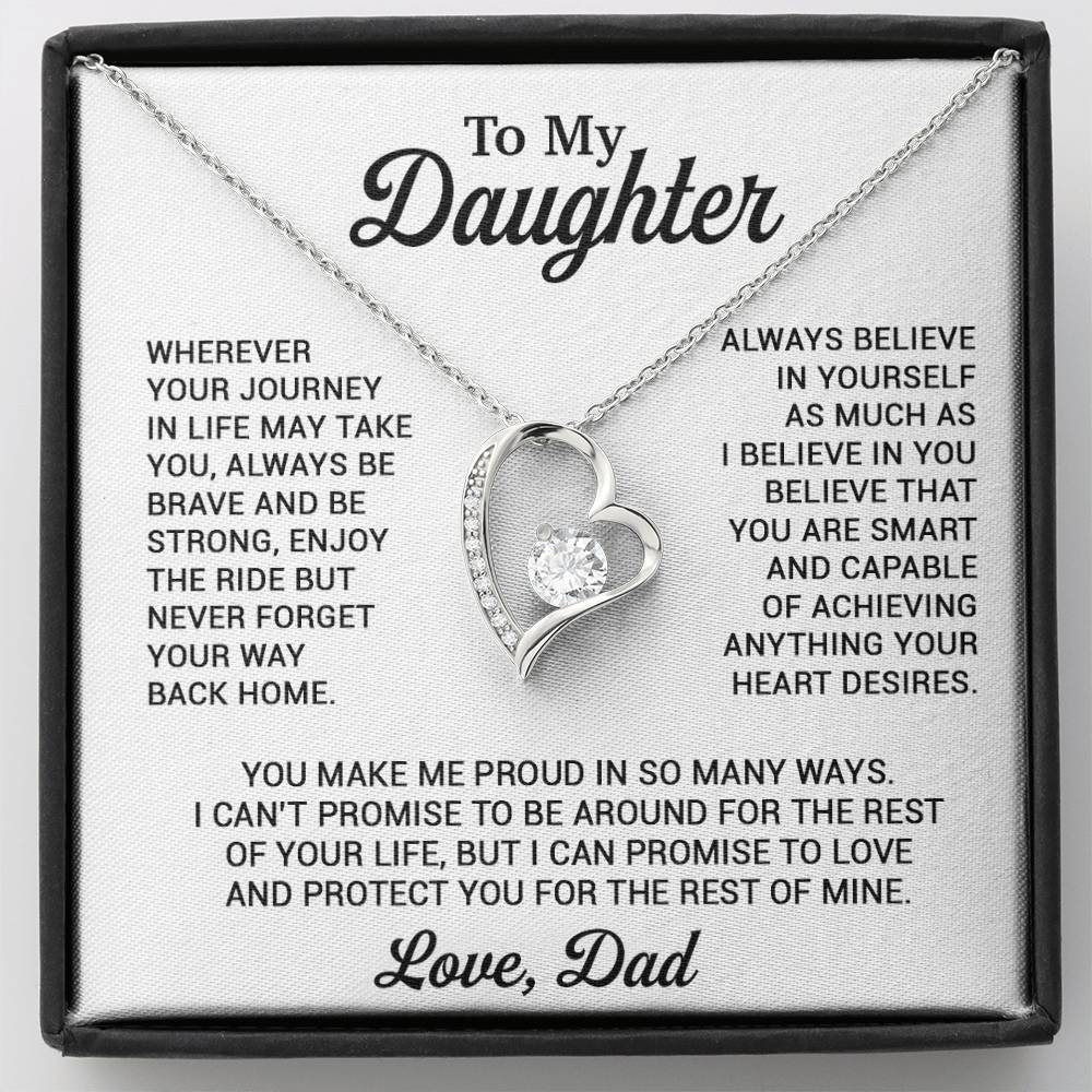 To My Daughter Necklace, Daughter Father Necklace, Daughter Gift From Dad 8_11
